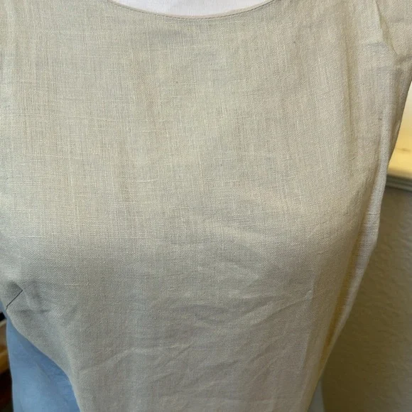 Lafayette 148 Color Block 100% Linen Maxi Sheath Dress Size 2 - Picture 8 of 9